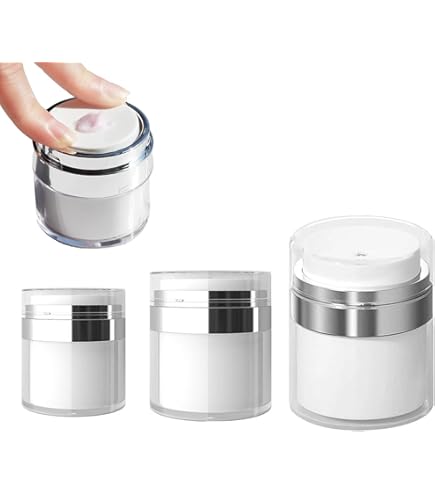 シルバー　化粧品クリーム　ボトル　小　新品未使用品の空ケース⚜️✨✨✨ 楽天市場】送料無料 エアレスプレスボトル 詰め替え式 メイク