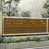 『店長おすすめ！』　YKK ap　ルシアスフェンスF04型　本体　T100　『アルミフェンス　柵』　2017年6月から新仕様 　ショコラウォールナット／ステン