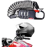 ヘルメッ ヘルメットホルダー 盗難防止 ブラック バイク ヘルメット 自転車 イヤーロック ステンレス鋼 コンビネーションロック ワイヤーロック バイク ワイヤーロック バイクヘルメットホルダー 伸縮性