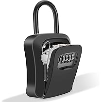 キーボックス ダイヤル式 4桁 大容量 壁掛け 防犯 盗難防止 防水 グレー 61R5z0DjzIL._AC_UL210_SR210,