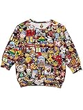 (マイファーストヒステリック) MY FIRST HYSTERIC HYSTERIC TOYLAND総柄 裏毛起毛BIGシルエットトレーナー 80cm ブラック