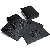PLAYING CARDS トランプ 金のトランプ 黒のトランプ 水洗い可【ブラック】