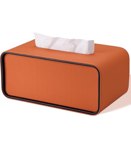 Amazon｜KINGFOM ティッシュケース 洗練されたデザインの革製