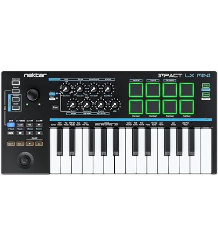 Amazon | Nektar Impact GX Mini USB MIDIコントローラー 25キー