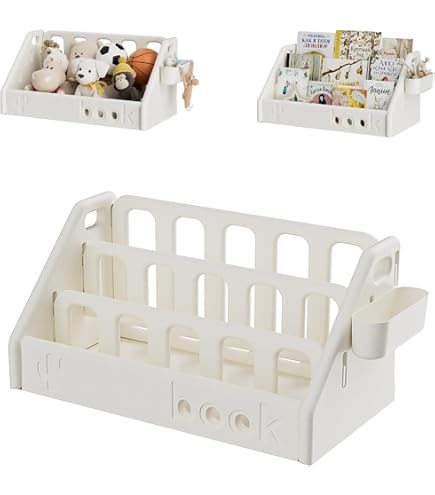 Amazon.co.jp: Puricon 子供用 本棚 絵本ラック 4段タイプ おもちゃ