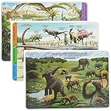 PainlessノンスリッププレースマットセットStarsソーラーバンドルと学習の洗濯可能 PLMT_IDP