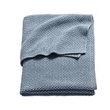 Sonnenstrasse 11 Knitted Mini Relief Baby Blanket (75 x 100 cm, Blue) by Sonnenstrasse 11