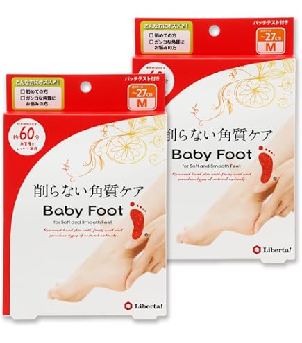 BabyFoot ベビーフット 削らない角質ケア Lサイズ　29cm 30分 Amazon.co.jp: ベビーフット (Baby Foot) イージーパック 30分タイプ M