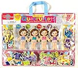 Teeny Tiny Quadruplets Wooden Magnetic Dress-Up Dolls