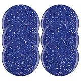 Zak Designs 2323 – 0840-iset紙吹雪プラスチックサラダプレート、ブルー