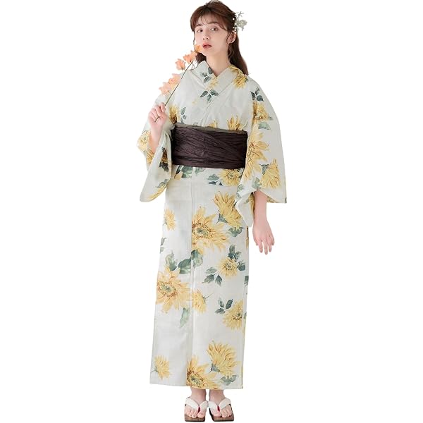 Amazon | （ディータ）Dita レディース 浴衣 5点セット 赤 白 百合 花