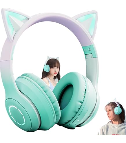 Amazon.co.jp: LED付き 高機能 ネコ耳ヘッドフォン 『AXENT WEAR』 Cat