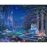 クロスステッチキット DIY刺繍セット おとぎ話世界刺しゅうキット 11CT スタンプ済み刺繍スターターキット 初心者大人向け 完璧な装飾品 40×50cm-フレームなし