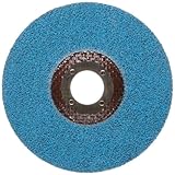 Norton Bear-Tex Depressed Center Vortex Rapid Finish Unified Nonwoven Abrasive Wheel, Type 27, 4-1/2