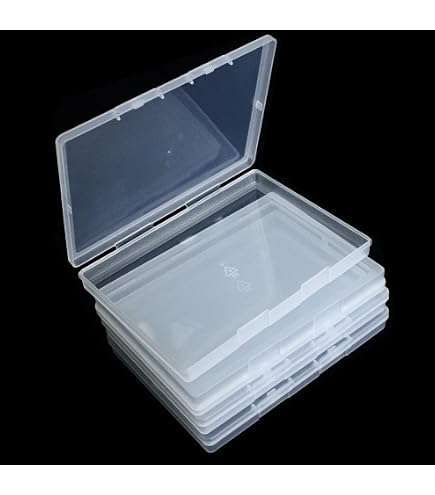 Amazon.co.jp: A6 クリアプラスチックボックス 小型収納ボックス 透明