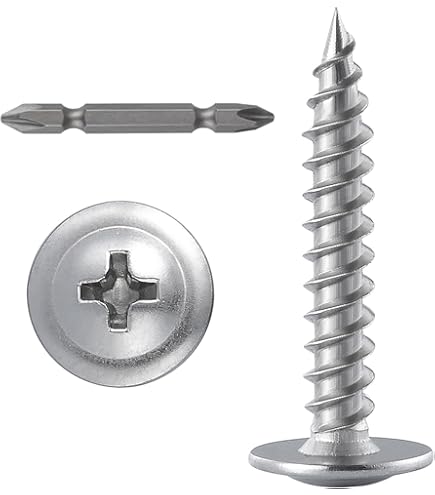 50 PCS #10 X 1-1/2" Stainless Steel Wafer Head Self-Drilling Sheet Metal Screws - Phillips Drive - View #8