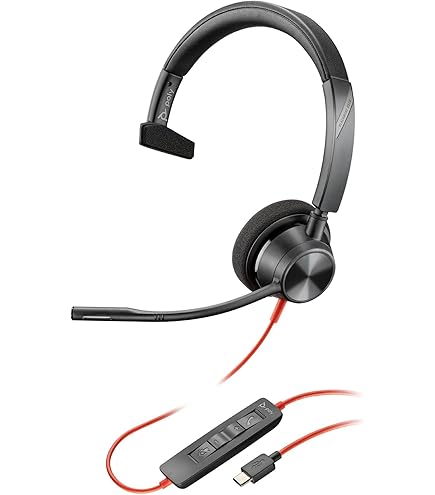 Amazon.co.jp: Poly(旧モデル) 有線ヘッドセット BlackWire 5220 USB-C