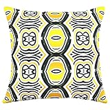 プリントパターンクッションカバーCHEZMAXファスナー付きポリエステルスローピロPillowslip正方形装飾枕カバー 18*18''WITH FILLER CM-HT-PCPC-B-14-4545