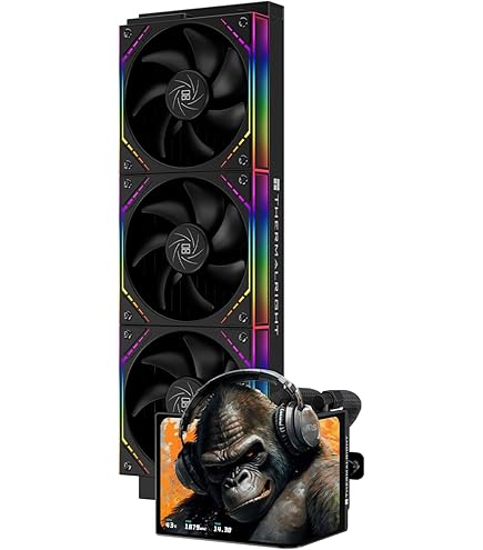 Amazon.co.jp: TR Thermalright Wonder Vision 360 UB ARGB Black AM5