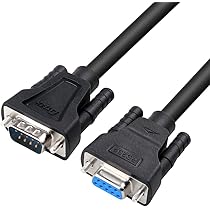 1m　RS232C ストレートケーブル　シリアルクロス　オス・メス　BK 16個 たのめーる】StarTech.com RS232C シリアルストレートケーブル