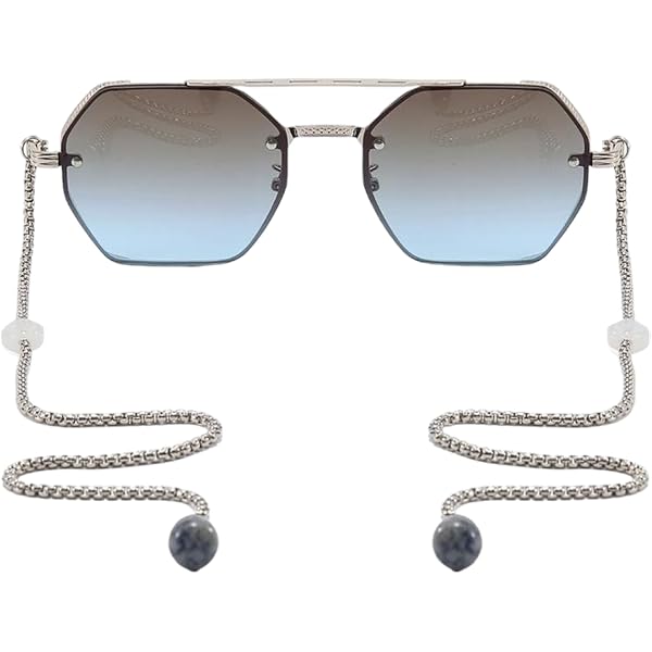 Amazon | Pince-nez Loom&Pearl チェーンテンプルサングラス
