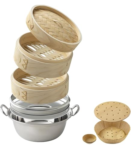 Amazon｜Dr.HOWS ドクターハウス ヒノキ蒸し器2段フルセット セイロ