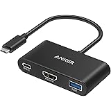 Anker PowerExpand 3-in-1 USB-C ハブ 4K対応 HDMI出力ポート 90Wパススルー充電 PD対応 USB 3.0 iPad Pro MacBook Pro/Air XPS Note 20 Spectre 他対応 (ブラ