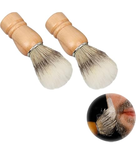 Amazon.co.jp: Doyime シェービングブラシ ひげブラシ (2個セット) 髭