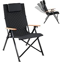 Amazon.co.jp: キャンプ用リクライニングチェア ヘッドレスト