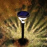 RaiFu ソーラーライト 屋外 ソーラー 芝生ライト バルブ 防水 ナイトライト ガーデン ランプ 装飾 ライト