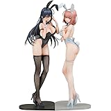 イコモチ先生オリジナルキャラクター 黒バニー葵&白バニー夏芽 2体セット 1/6スケール プラスチック製 塗装済み完成品フィギュア EN92486
