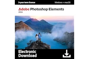 Adobe Photoshop Elements 2026 - 1 Device - 1 User - 3-Year Term Licence [Digital Download]