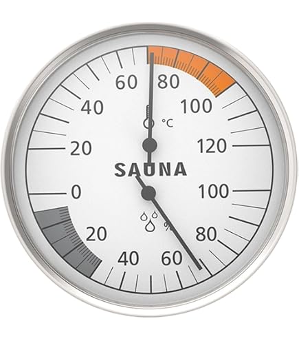 Amazon.co.jp: HUKKA DESIGN(フッカデザイン) サウナ温湿度計 Mainiki