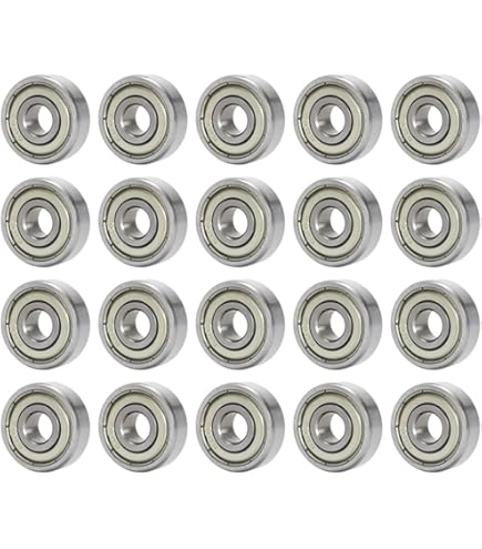 uxcell フランジ付きボールベアリング F626ZZ ダブルメタルシールド