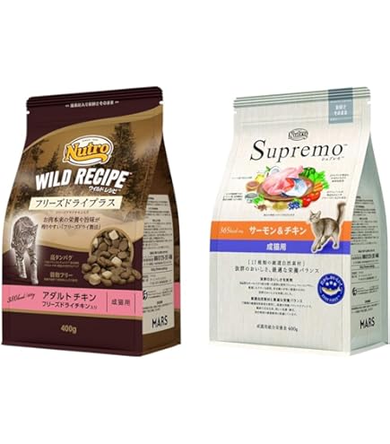 ニュートロ シュプレモ 成猫用 サーモン＆チキン 2袋　計4キロ ニュートロ シュプレモ 成猫用 サーモン＆チキン キャットフード