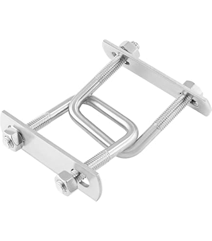 4 Bulloni A U Quadrati Uxcell M6x30mm – Acciaio Inox 304 Con Piastra E Dadi Esagonali