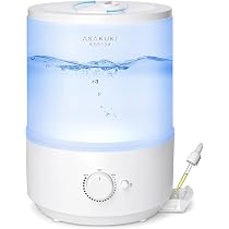 Amazon.co.jp: ASAKUKI 加湿器 卓上 3L 静音 上から注水 お手入れ簡単