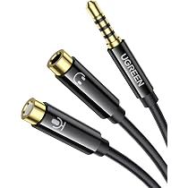 UGREEN Headset Splitter Headphone Mic Y 