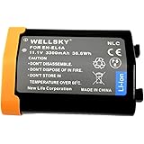 WELLSKY EN-EL4 EN-EL4a 互換バッテリー [ 純正品と同じよう使用可能 純正充電器で充電可能 残量表示可能 ] ニコン D2X / D2Xs / D2H / D2Hs / D3 / D3S/ D3X / D700 / D300S 