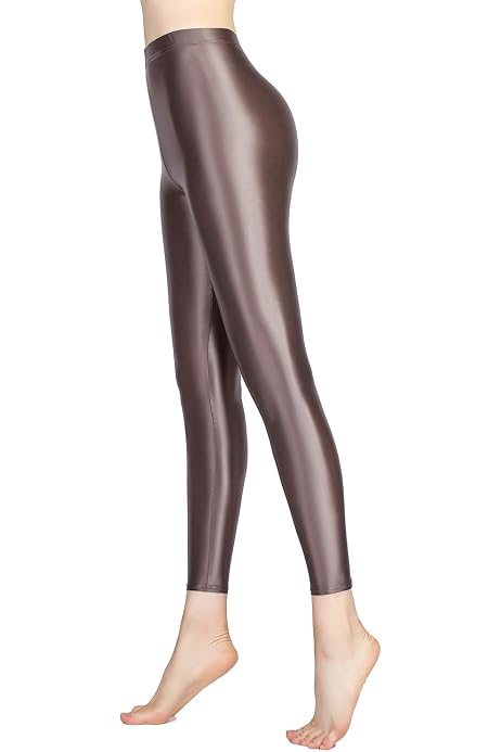 LEOHEX Glossy Opaque Pantyhose Shiny 