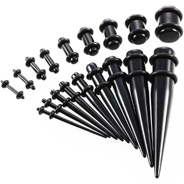 Amazon | [Bodilin] 拡張器 ピアス セット 7点 ステンレス 2Way拡張器