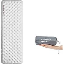 【美品】Naturehike インフレータブルパッド グレー R値5.8 Amazon.co.jp: Naturehike 【高R値5.8】アップグレードした