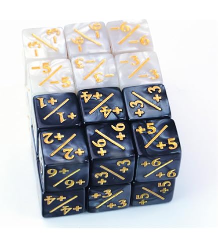 Amazon | SIXPOINTS 12mm MTGカウンターダイス36個 +1/+1トークン3色 6