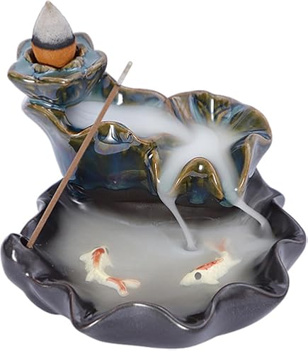 Amazon｜象牙果メッキ九尾狐香炉置物家居禅意香道平安車載工芸品｜仏壇