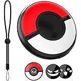 Pokemon GO Plus+用ケース(黑）シリコン素材 ソフトカバー 柔らかい 一体式 全面保護 耐衝撃 薄型軽量 快適な手触り 着脱簡単 防水防塵 (Black) (黑)