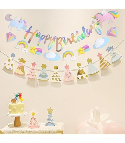 Amazon.co.jp: 誕生日 飾り 飾り付け ガーランド バースデーガーランド