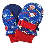 アンパンマン ミトン手袋 笛つき 防寒 雪遊び 雪用手袋 通園 スキー手袋 子供用 冬物 fo-an21550 ネイビー