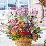 アレンジメントフラワー 生花 ギフト 5Lサイズ イメージ(明るい)大臣賞受賞デザイナー おまかせアレンジメント