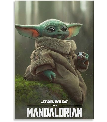 Amazon.co.jp: マンダロリアン映画ポスター キャンバス 芸術 ポスター