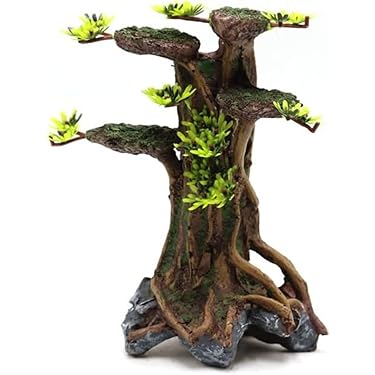 コンクリート製小型盆栽 コンクリート盆栽 (large tree black-1) 流木 オブジェ ディスプレイ